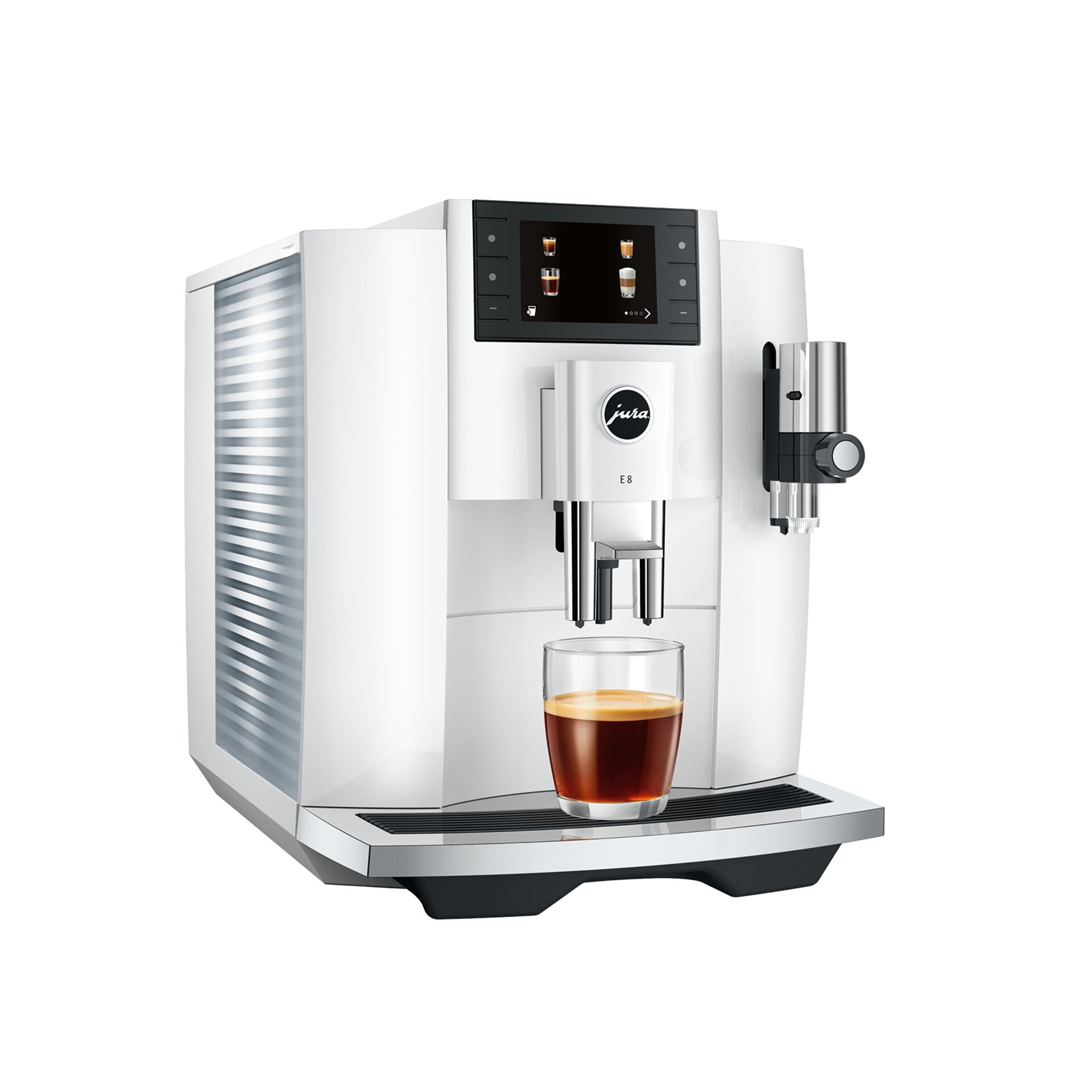 Jura E8 Piano White EC 15585 1 Jura E8 Piano White EC 15585